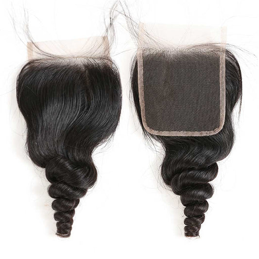 Loose Wave Vietnamese Hair Transparent Lace Closure