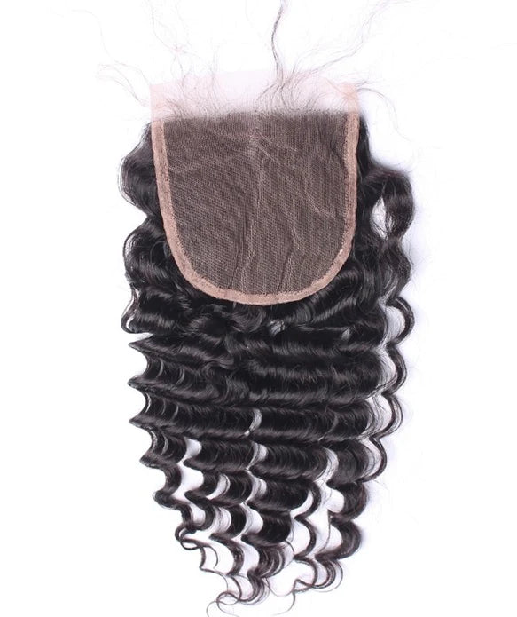 Deep Wave Vietnamese Hair Transparent Lace Closure